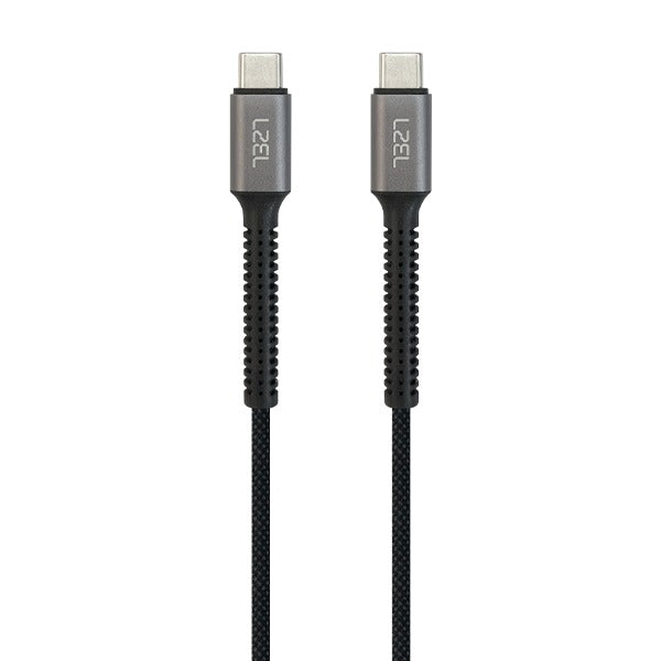 كيبل Celeris Power N مضفر من القماش من ليزل بقوة 60 واط من USB-C إلى USB-C بطول 1.2 متر | أسود كيبل Celeris Power N مضفر من القماش من ليزل بقوة 60 واط من USB-C إلى USB-C بطول 1.2 متر | أسود